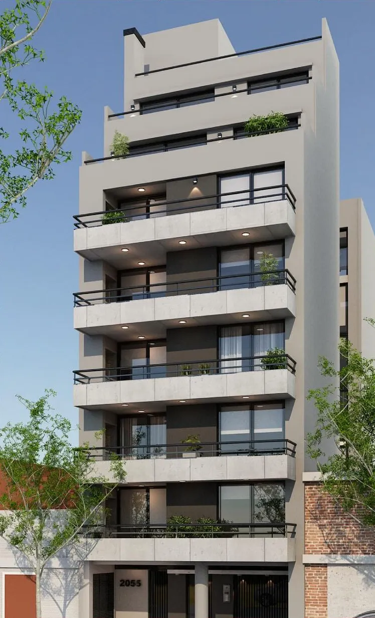 Render de Roseti 2055, el edificio de Devia en Villa Ortúzar